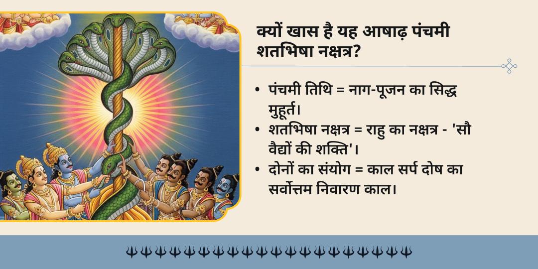 आषाढ़ पंचमी शतभिषा नक्षत्र विशेष कालसर्प दोष शांति चढ़ावा