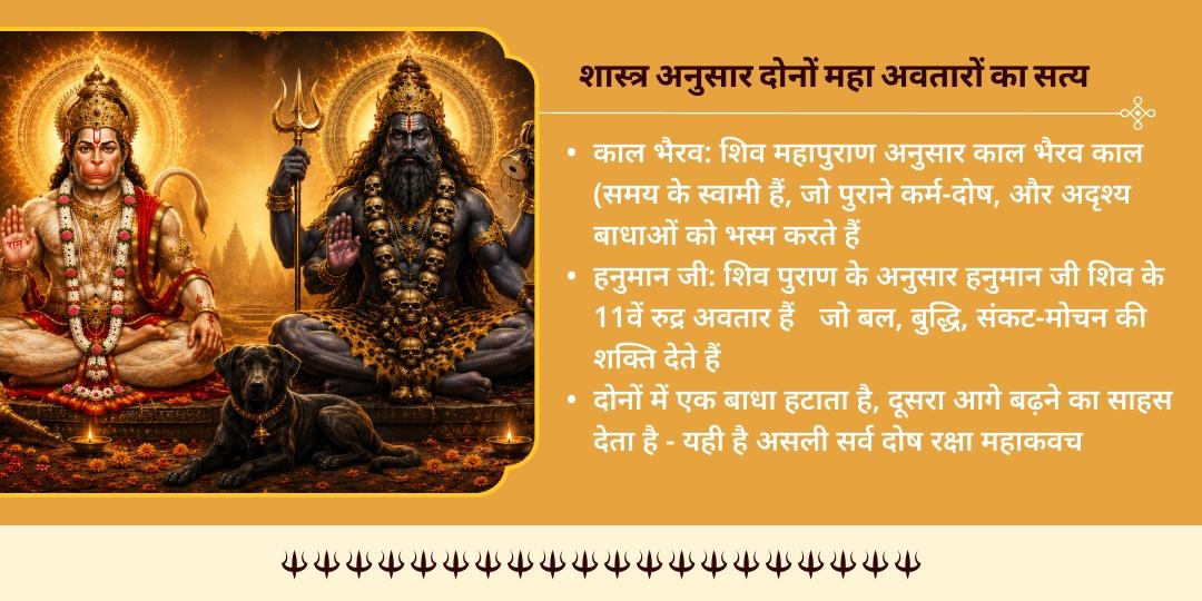 मंगलवार कालाष्टमी सर्व-दोष रक्षा हनुमान-भैरव चढ़ावा