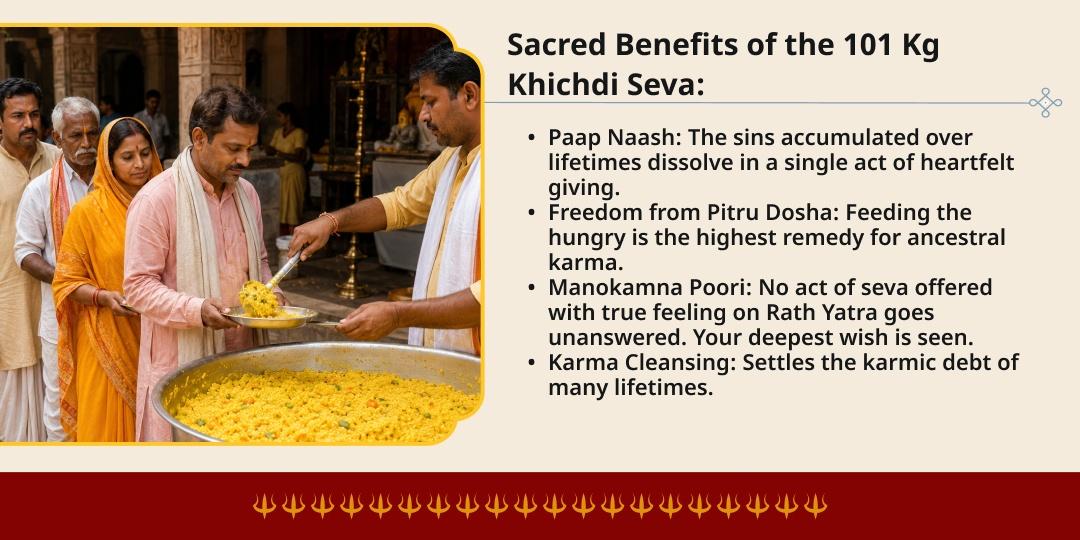 First Day of Rath Yatra 2026 Puri 101 Kg Khichdi Distribution Seva