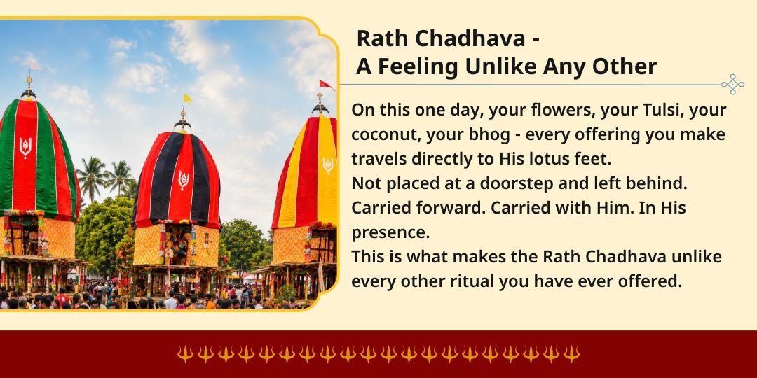 Shri Jagannath Rath Yatra 2026 Cuttack Chadhava on the Rath
