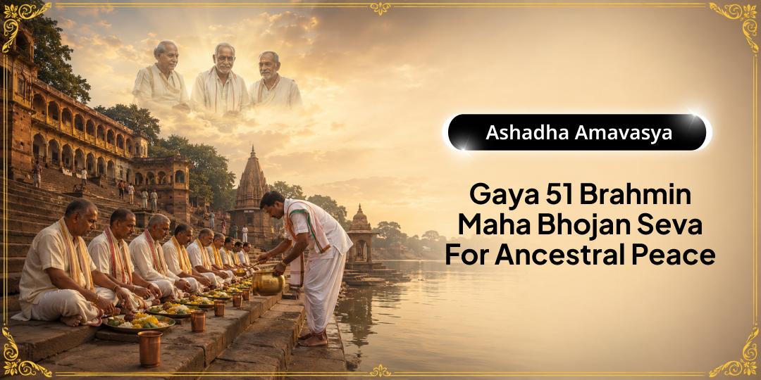 On the Powerful Pitrul Shanti Amavasya of the Year - Before Chaturmas starts - Perform the 51 Brahmin Maha Bhojan Mahaseva at Gaya!