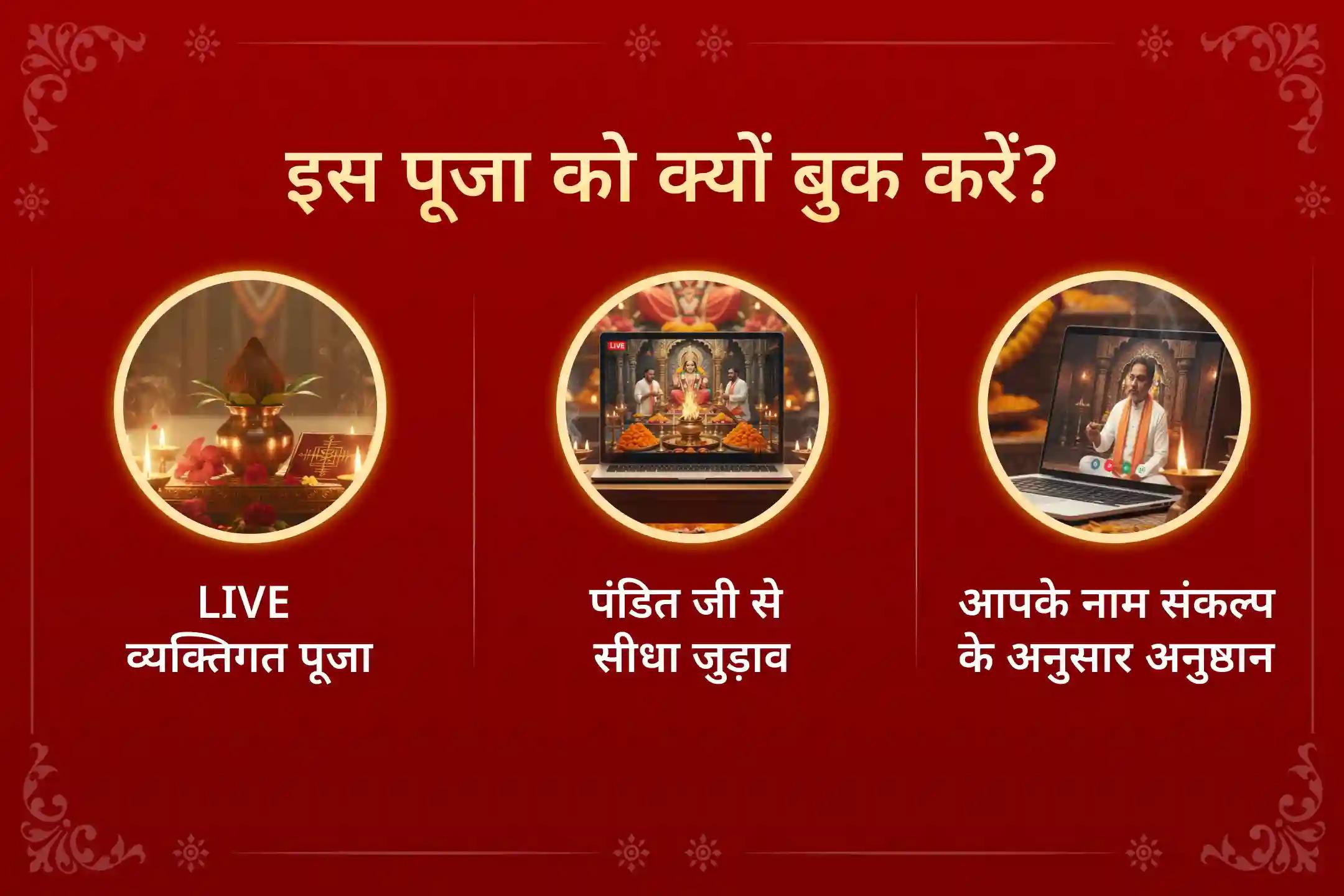 स्वास्थ्य, करियर और जीवन के अन्य क्षेत्रों में बाधाओं से राहत के लिए इस विशेष पूजा से जुड़ें।