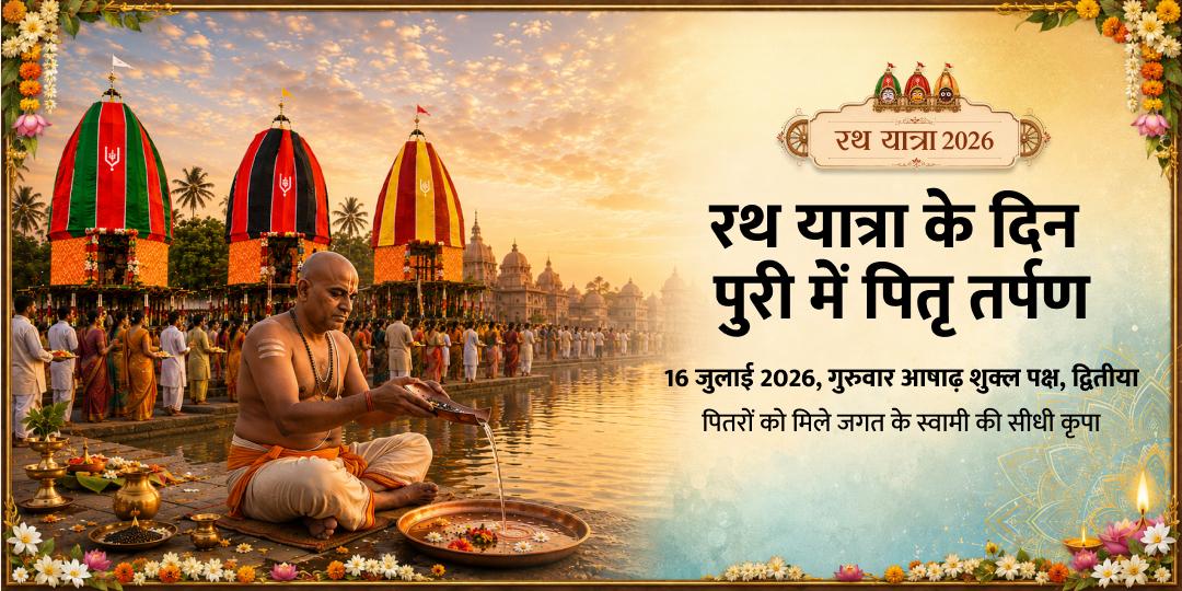 रथ यात्रा- दक्षिणायन पुण्यकाल पुरी में पितृ तर्पण