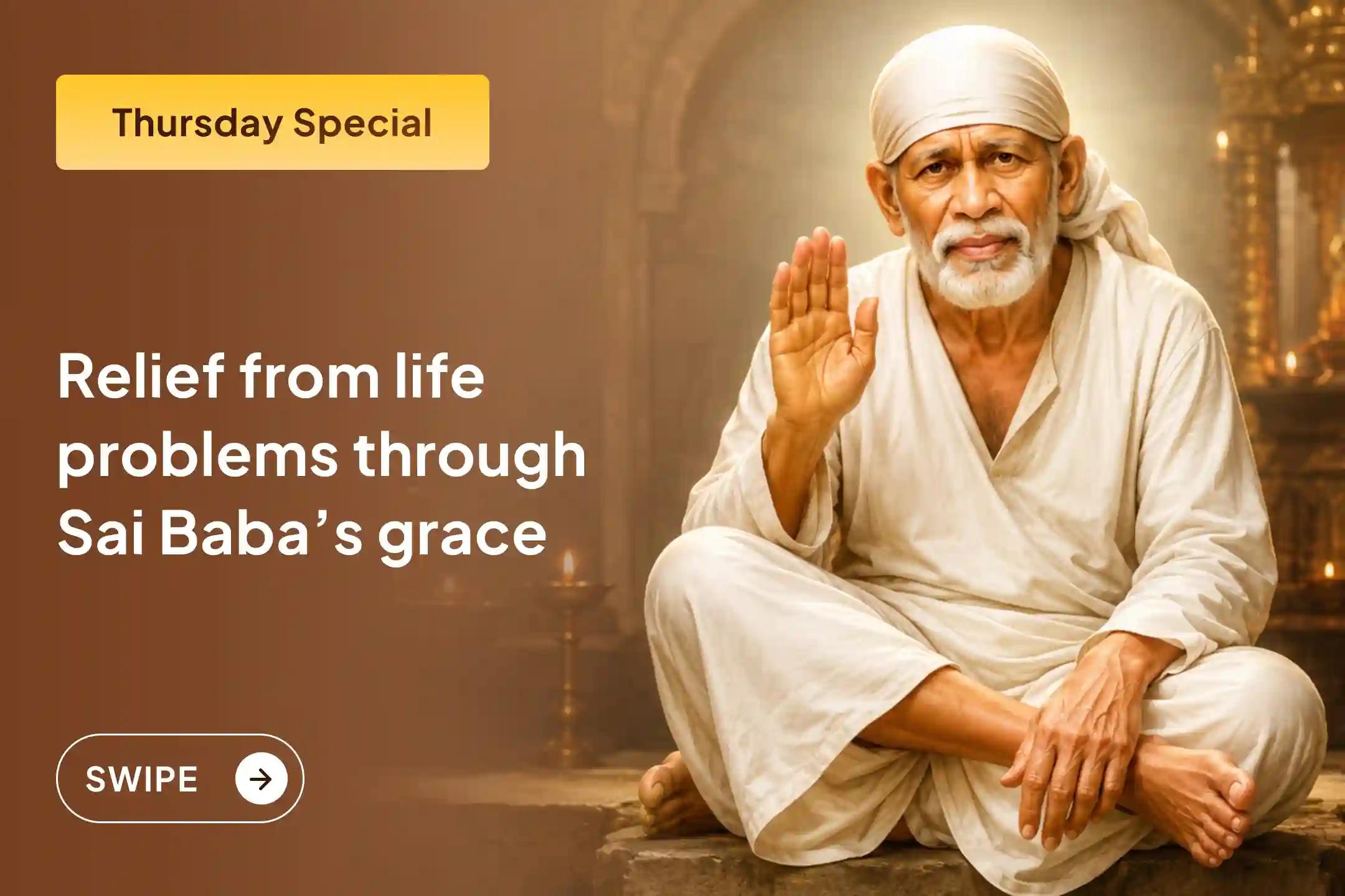 ✨ Offer your prayers at Sai Baba’s feet, who walks the path of faith and truth, and receive peace, happiness, and Guru’s blessings in life.