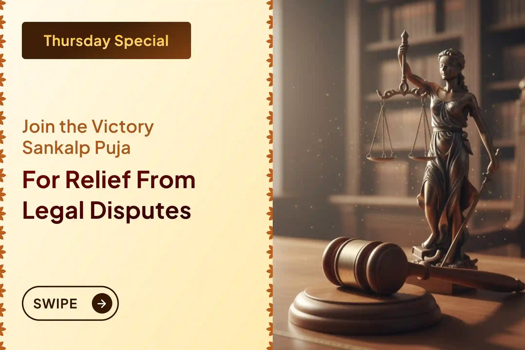 ⚖️ Unable to see a way out of your court case? Constantly stuck in legal battles and repeated court visits? Join this Legal Victory Sankalp Puja and seek the blessings of Maa Bagalamukhi to attain victory and bring peace into your life.