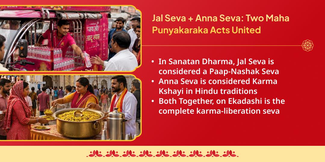 Ekadashi Shri Khatu Shyam Dham Sikar Pyau Jal & Bhojan Seva