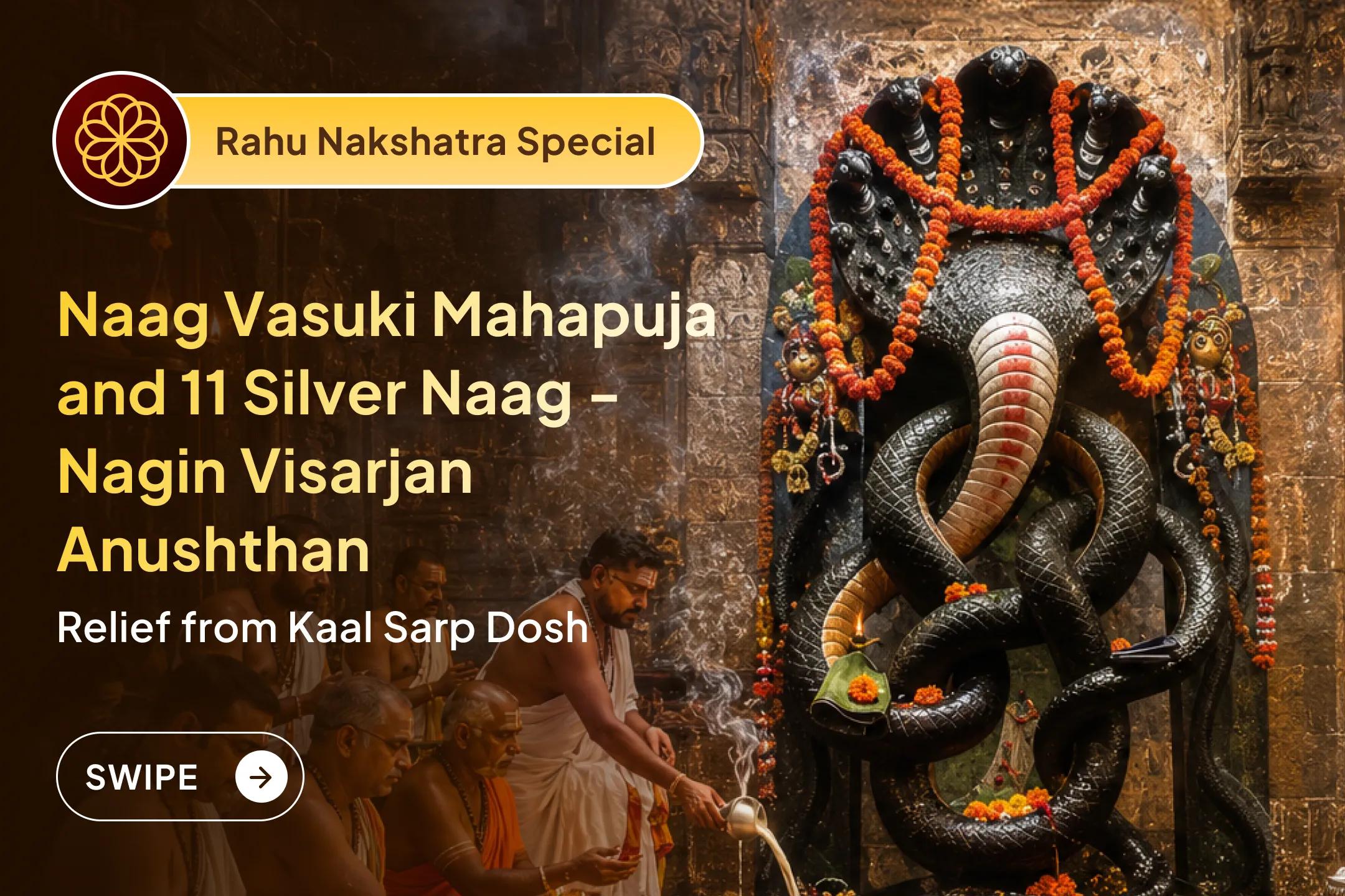 🐍 This Rahu Nakshatra, seek Lord Shiva and Naagraj Vasuki's blessings through the sacred Kaal Sarp Shanti Anushthan for career growth, success, and obstacle-free progress. 