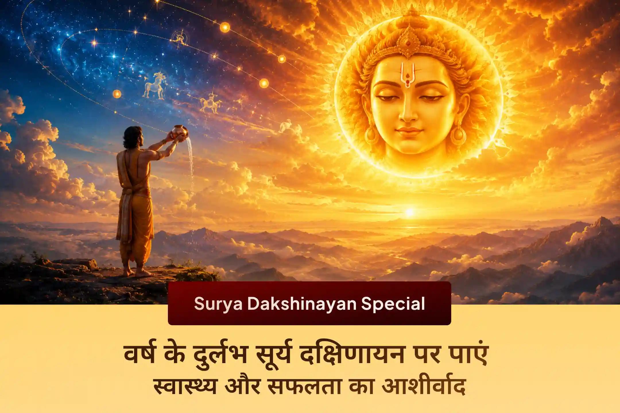 ☀️सूर्य दक्षिणायन के शुभारंभ पर वर्ष में एक बार मिलने वाले इस पावन अवसर में सहभागी बनें और जीवन में स्वास्थ्य, सफलता, सकारात्मकता तथा सूर्य नारायण की कृपा की प्रार्थना करें। 