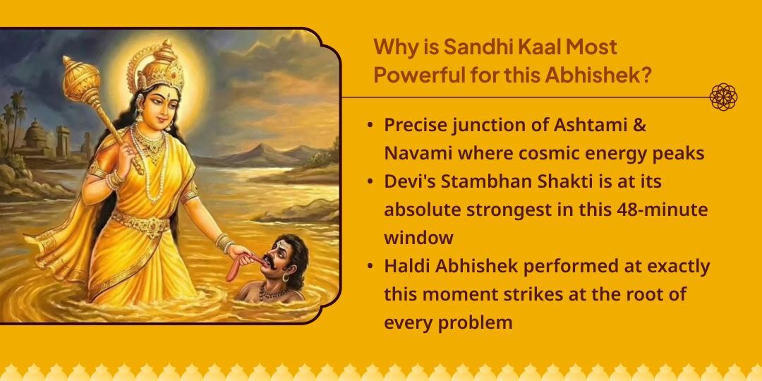 Gupt Navratri Sandhi Kaal Maa Baglamukhi Haldi Abhishek 