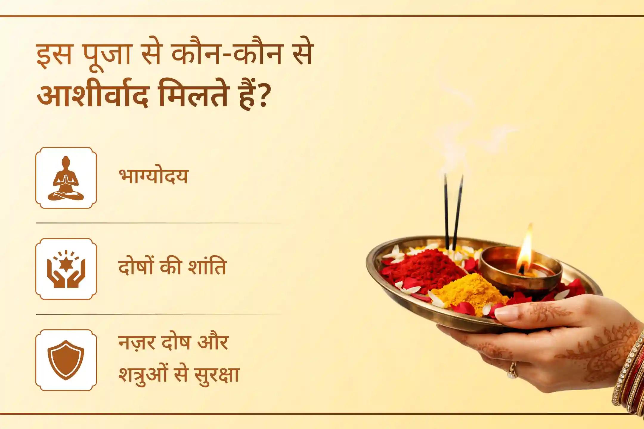 "मेरी कृपा से मनुष्य सभी बाधाओं से मुक्त होकर धन, धान्य, समृद्धि, संतान और सुख प्राप्त करता है, इसमें कोई संदेह नहीं है।"(दुर्गा सप्तशती-अध्याय 12 के अनुसार माना जाता है कि यह वचन स्वयं मां दुर्गा के हैं।)