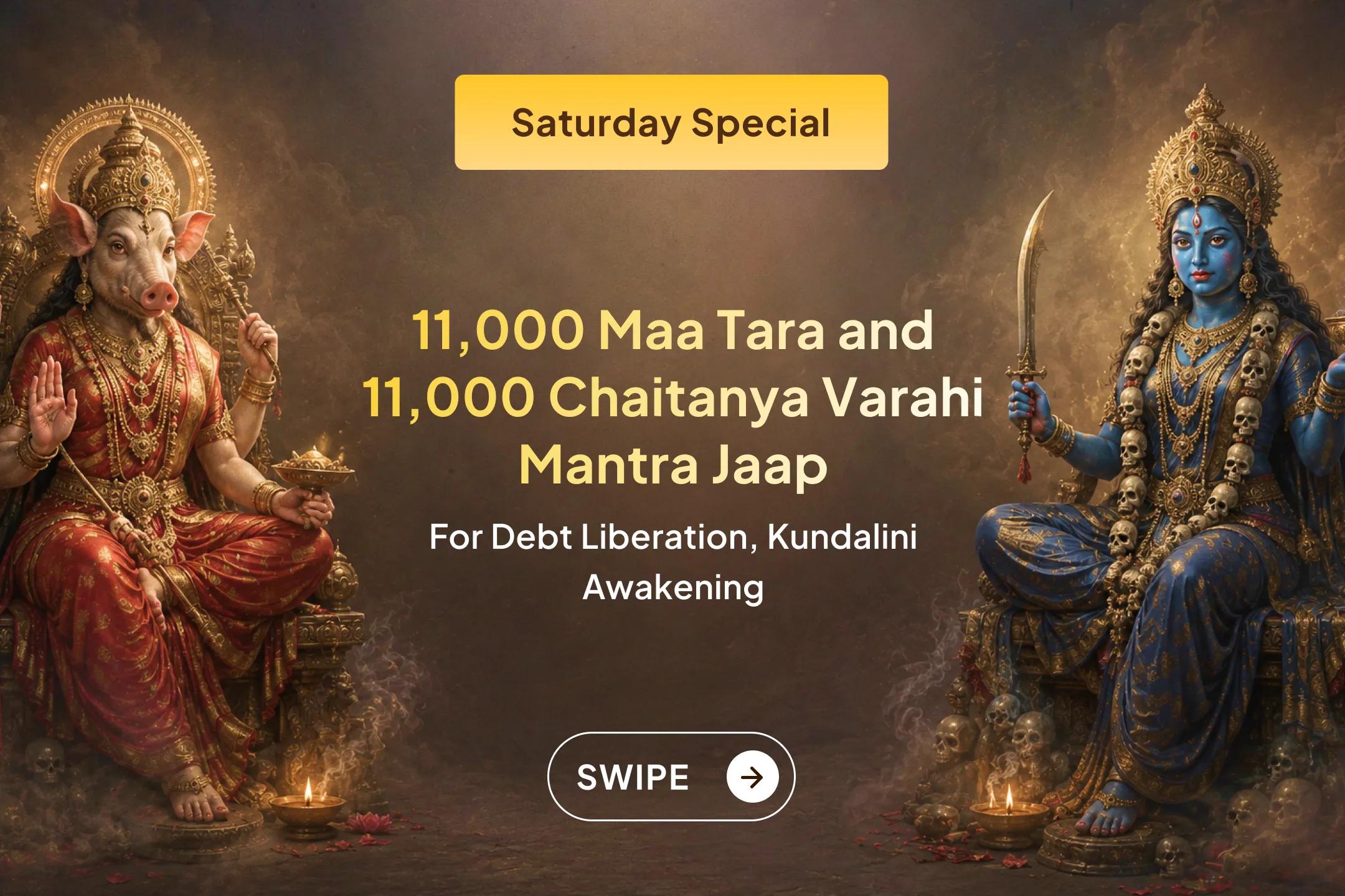 🔥 Awaken Maa Tara's divine grace and Chaitanya Varahi's power to overcome debt, financial crises, and unlock your inner Kundalini Shakti.
