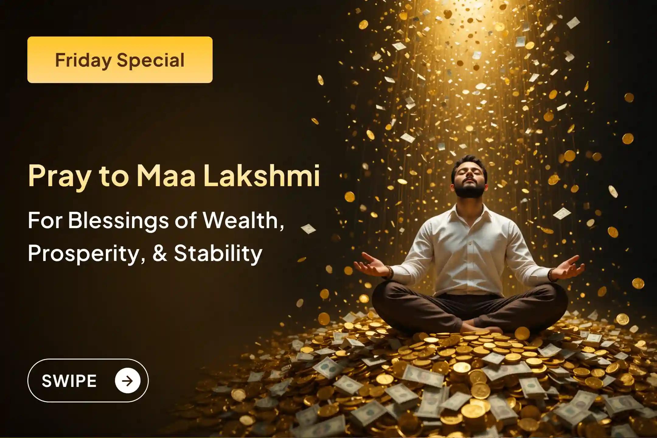 ✨ When desired results remain out of reach despite repeated efforts, seeking refuge in the Divine becomes the greatest support. Pray to Maa Lakshmi for business growth, stable income, and prosperity.