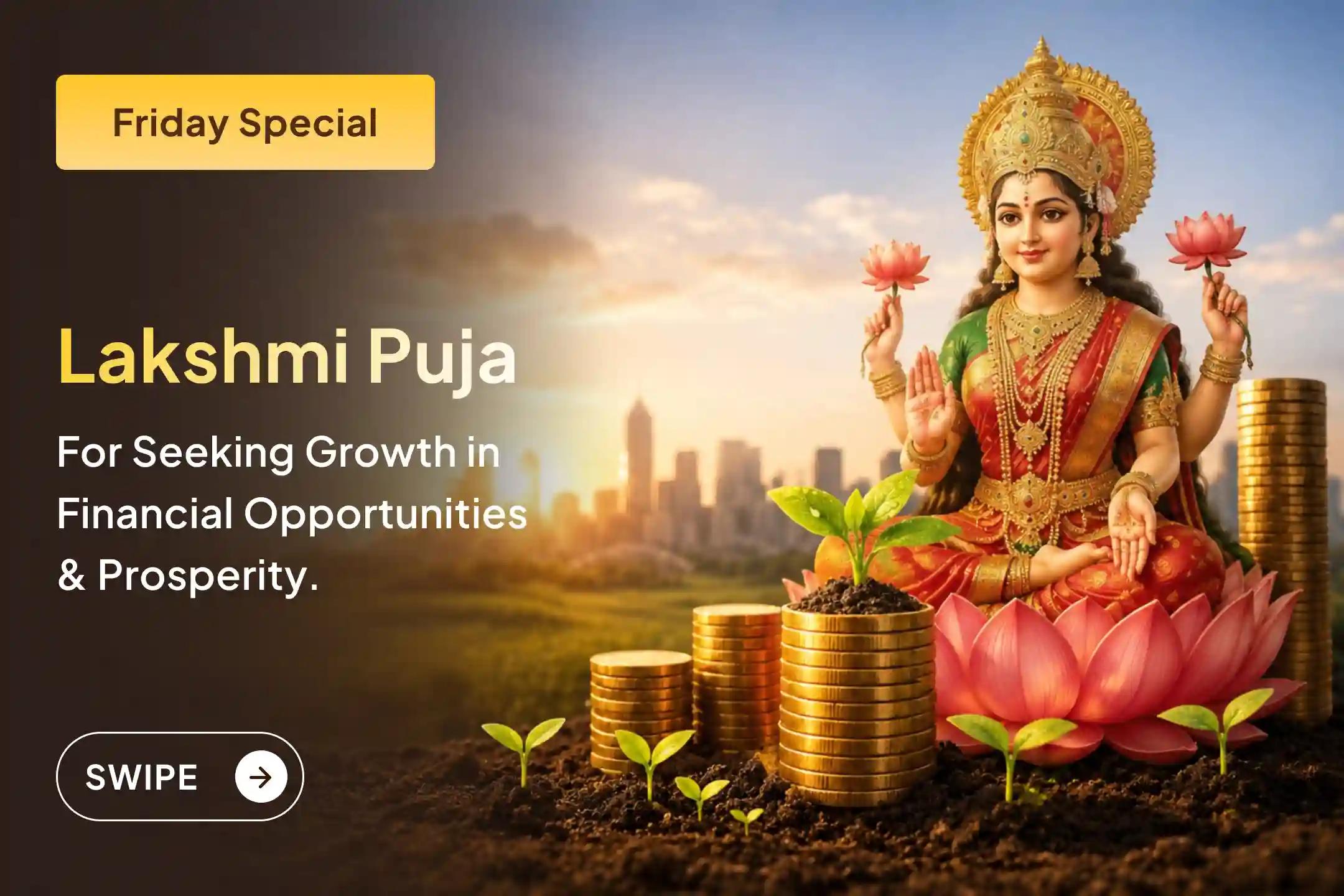 🌸 Receive the divine blessings of Goddess Lakshmi for wealth and prosperity through this sacred puja!