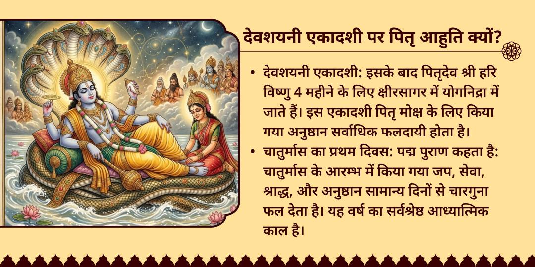 देवशयनी एकादशी पितृ शांति आहुति एवं पंडा सेवा