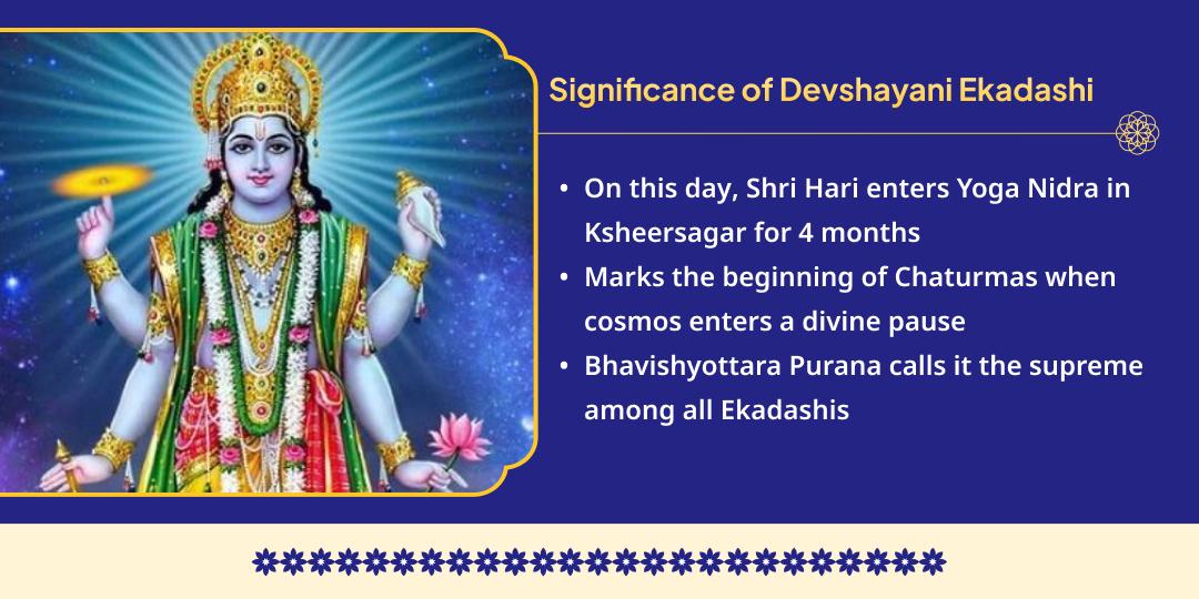 Devshayani Ekadashi 7 Vishnu Avatars 7 Past Lives Karma-Shuddhi Mahaseva 