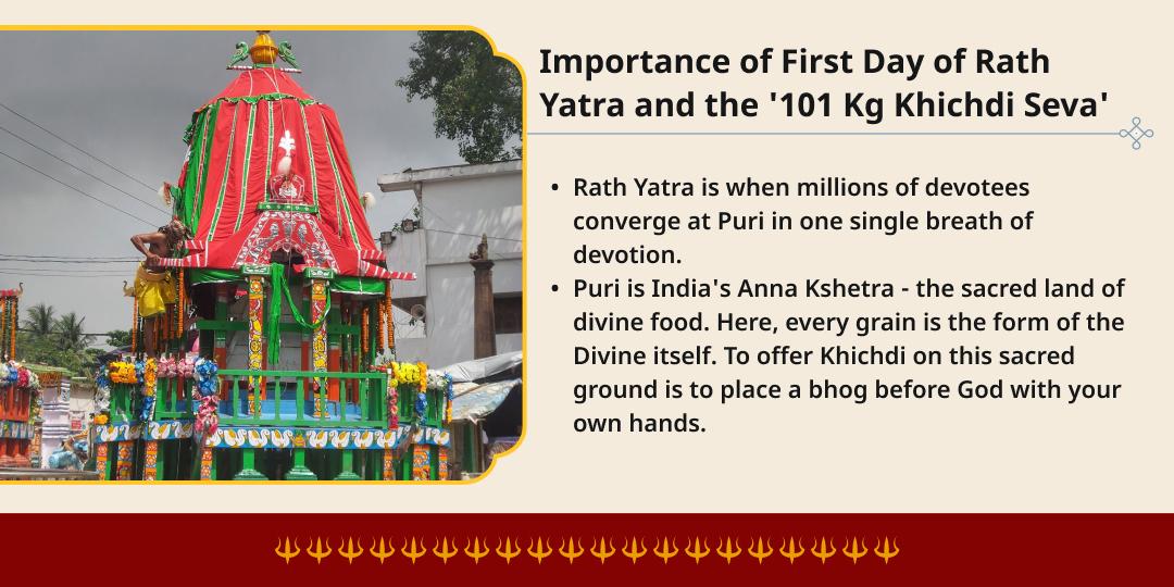 Rath Yatra 2026 Puri 101 Kg Khichdi Distribution Seva