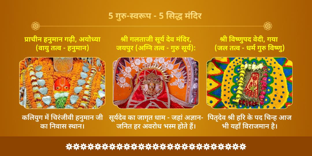 गुरु पूर्णिमा पंचगुरु पंचतत्व चढ़ावा