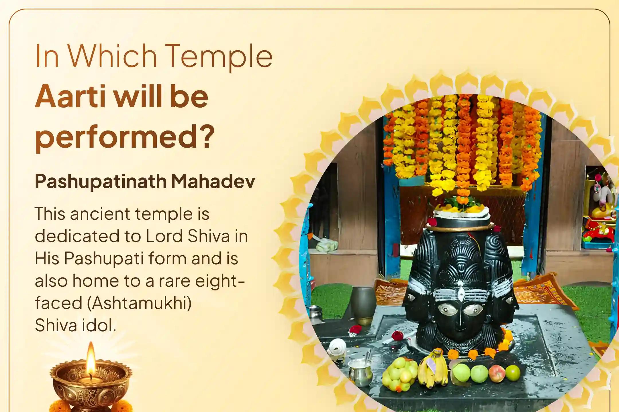 Begin your spiritual journey by participating in the grand Bhasma Aarti at the ancient Shri Pashupatinath Mahadev Temple.