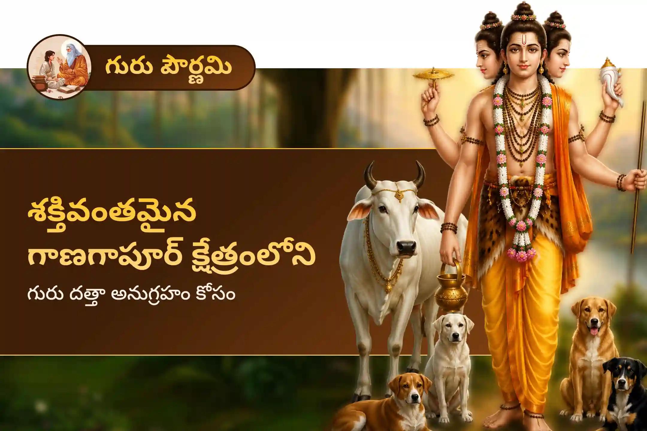 పితృ దోషం, పితృ శాపాలు తొలగించడానికి మరియు దృష్టి దోషం నుండి రక్షణ అందించడానికి గాణగాపూర్ క్షేత్ర గురు పౌర్ణమి ప్రత్యేక గురు దత్తాత్రేయ హోమంలో పాల్గొనండి.