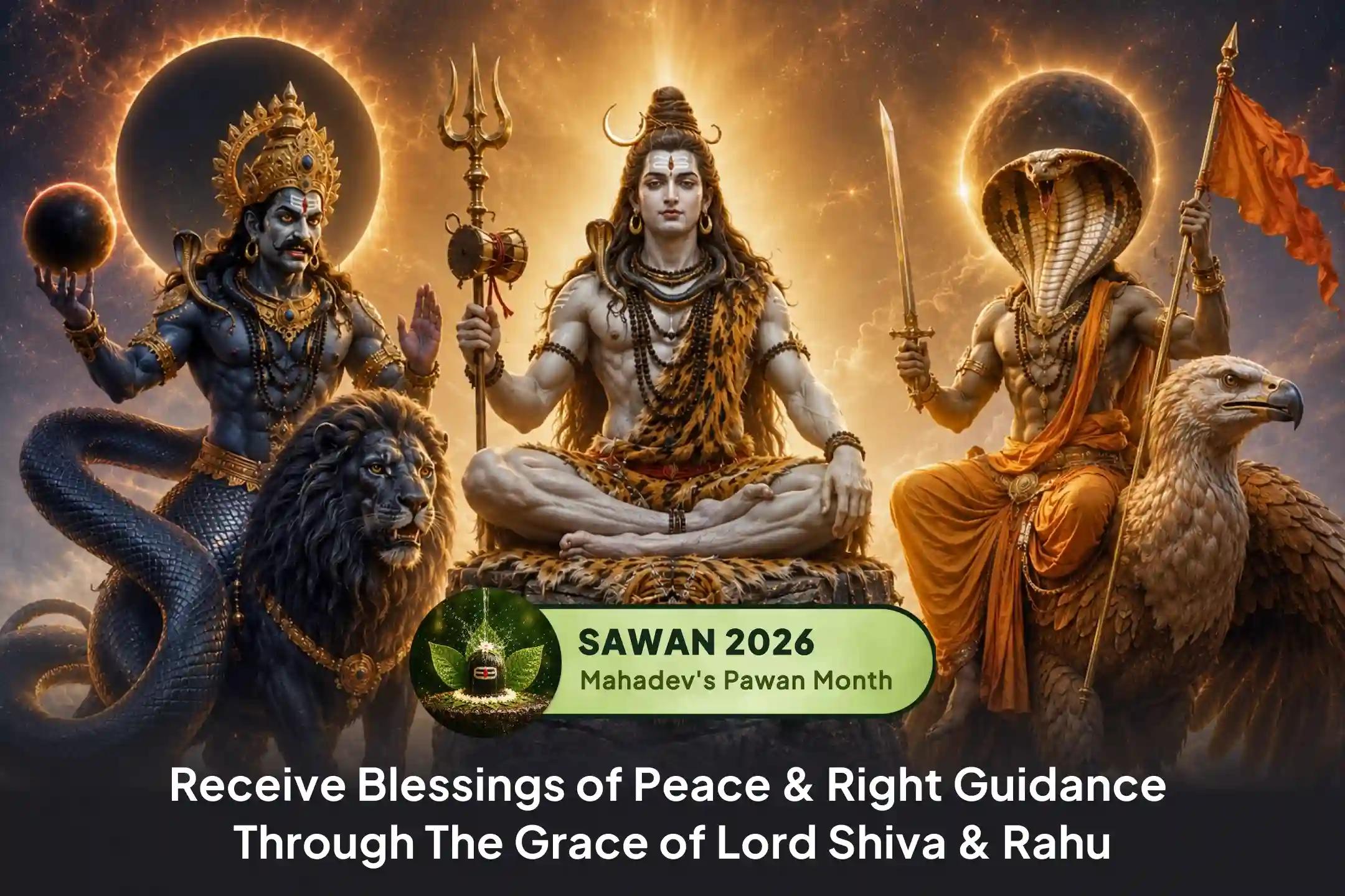 Are repeated wrong decisions and unexpected troubles affecting your life? 🕉️ Receive the blessings of mental peace, clear thinking, and better decision-making through the Rahu-Ketu Peeda Shanti Puja and Shiva Rudrabhishek.