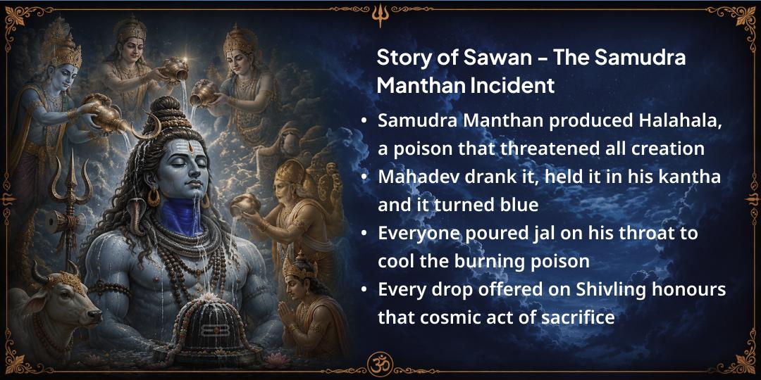 First Sawan Somwar 4 Shivlings Rudrabhishek 