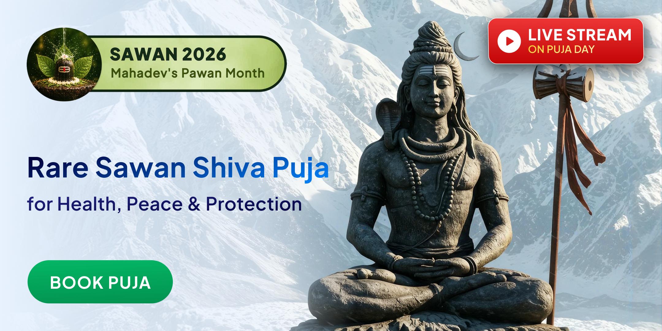 Sawan Prarambh with LIVE Shiva Rudrabhishek and Panchamrit Abhishek at Haridwar