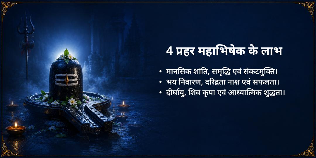 सावन शिवरात्रि 4 प्रहर 4 शिवलिंग महा अभिषेक