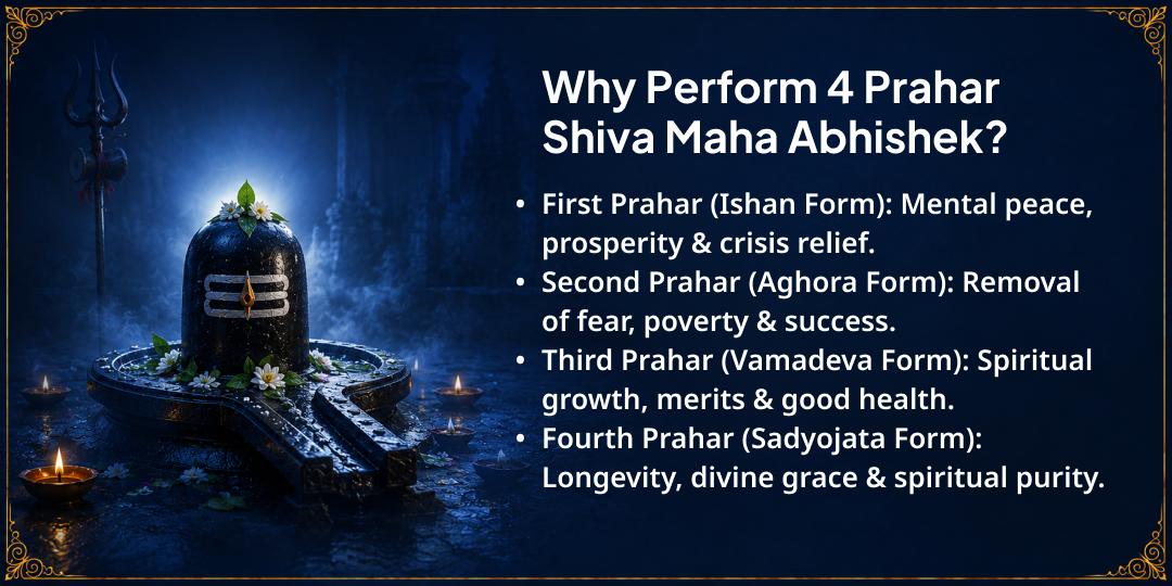 Sawan Shivratri 4 Prahar 4 Shivlings Maha Abhishek
