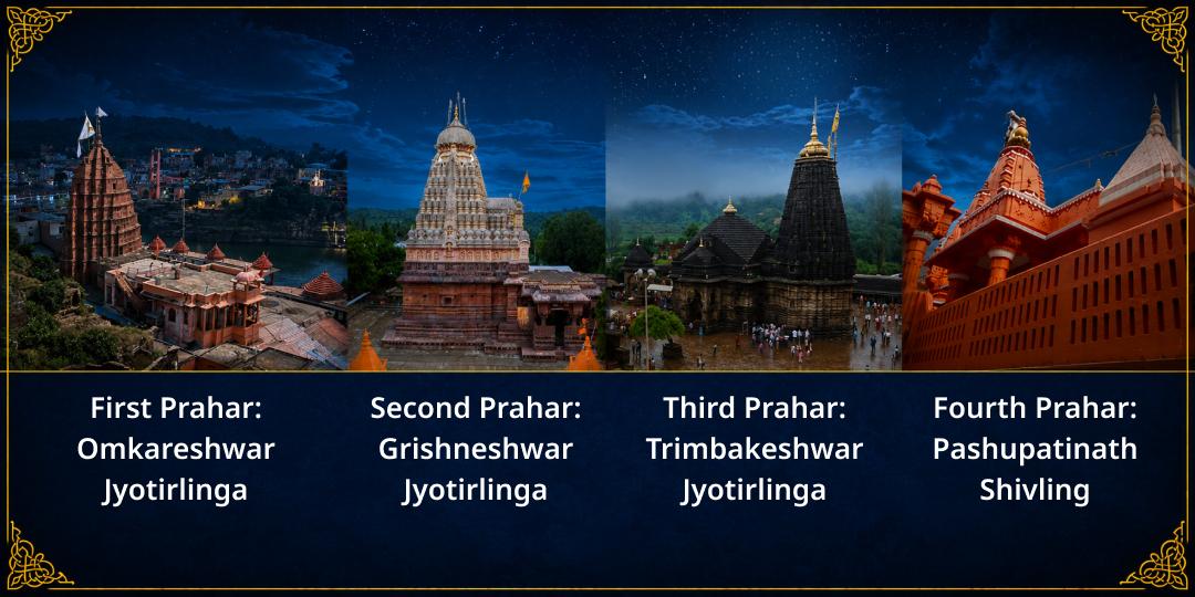 Sawan Shivratri 4 Prahar 4 Shivlings Maha Abhishek