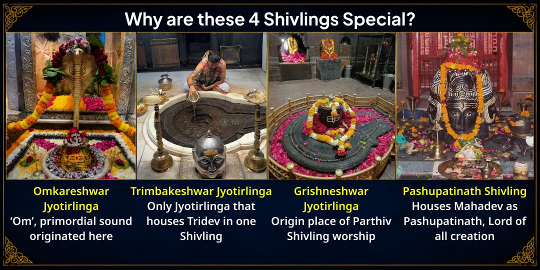 Sawan Shivratri 4 Prahar 4 Shivlings Maha Abhishek