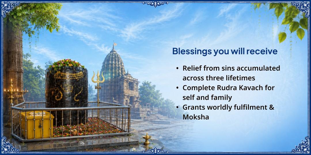 21 Litre Jal Abhishek & "Om" Written 108 Bilva Patra Arpan at Gauri Somnath Temple For Karmic Relief, Bhukti & Moksha - Join Now! 