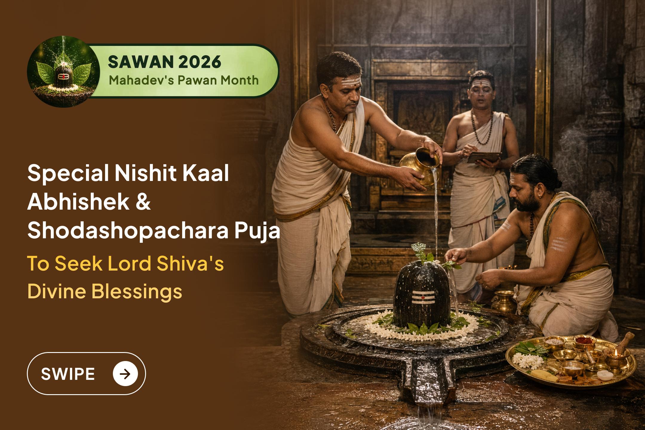 🌙 When the first Monday of Sawan and the sacred  Nishit Kal occur together, this is a rare opportunity to seek Lord Shiva's blessings through worship at Omkareshwar Mahadev Temple in Kashi.