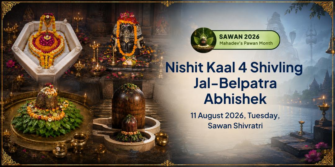 Sawan Shivratri Nishit Kaal 4 Shivling Jal-Belpatra Abhishek 