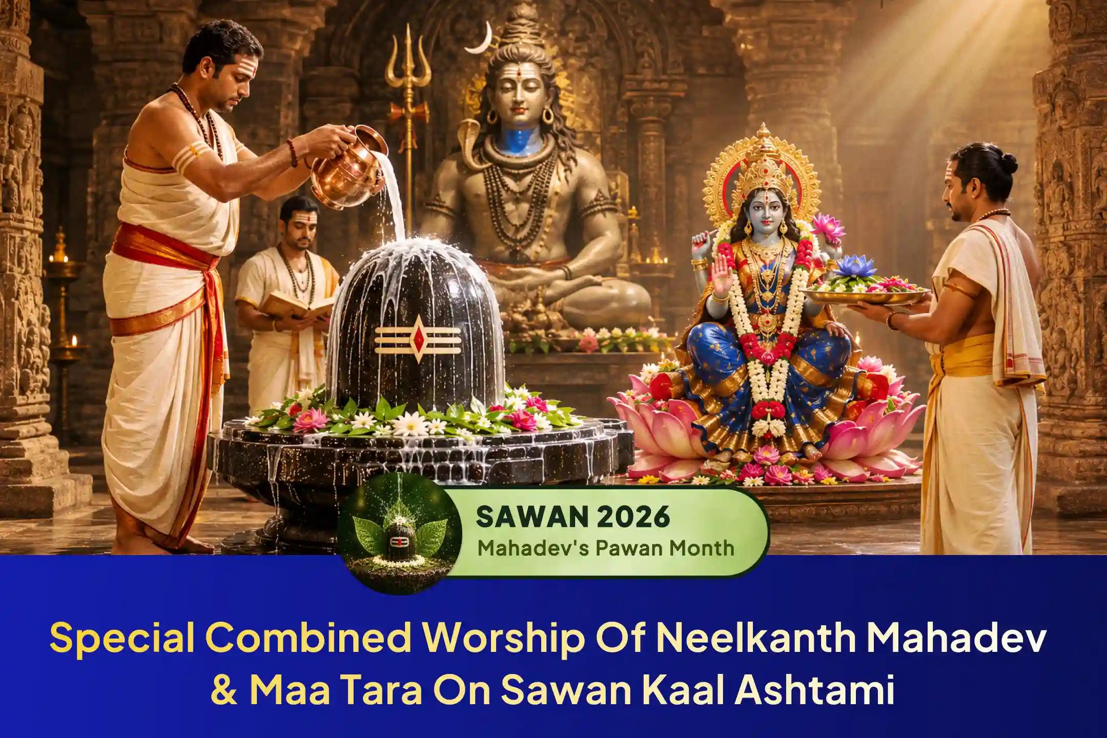 Receive the rare spiritual opportunity to seek the protection of Neelkanth Mahadev and the compassionate blessings of Maa Tara on Sawan Kaal Ashtami.