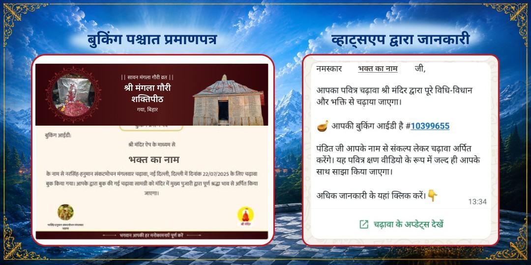 सावन प्रथम मंगला गौरी व्रत मंगला गौरी शक्तिपीठ चढ़ावा
