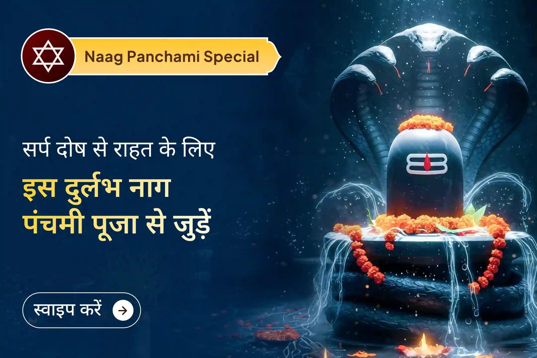 🐍 इस बार सावन सोमवार के साथ नाग पंचमी का दुर्लभ संयोग बन रहा है, जो कि अगले 14 वर्षों तक नहीं आएगा। जानिए यह संयोग क्यों इतना प्रभावशाली माना जाता है।