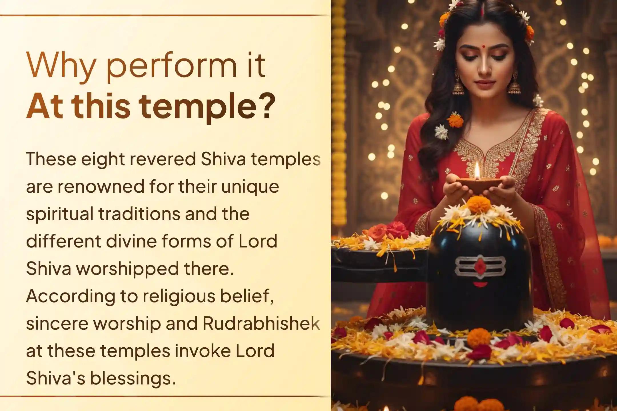 Participate in the grand Mahapuja across eight revered Shiva temples of Kashi with a single sankalp on the sacred occasion of Sawan Mahashivratri.