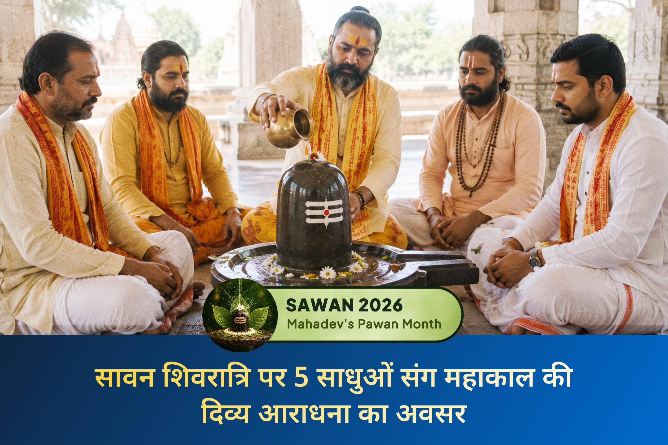 इस सावन शिवरात्रि, श्री मंदिर के माध्यम से 5 साधुओं द्वारा महाकाल की दुर्लभ आराधना में भाग लें।