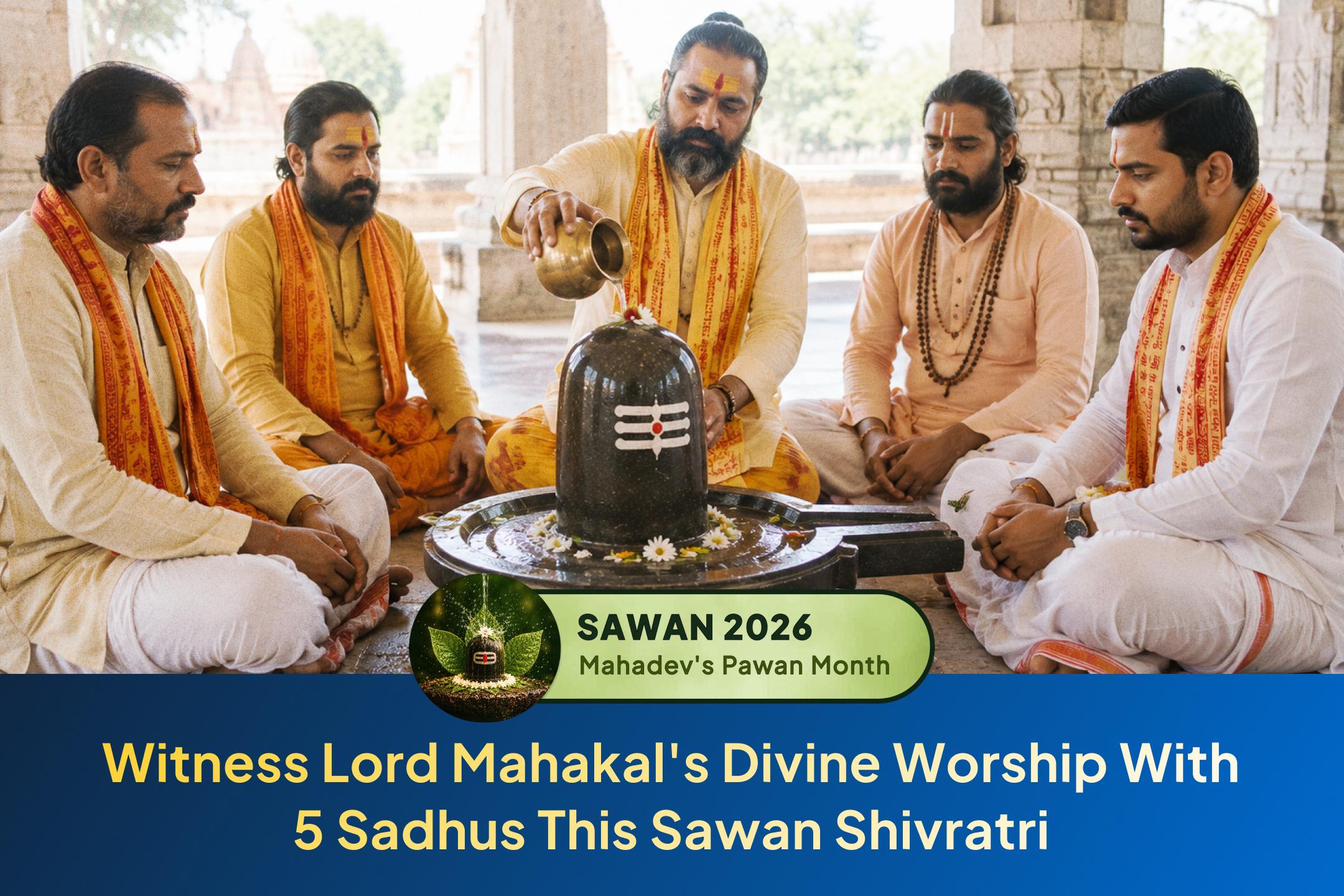 This Sawan Shivratri, participate in the rare Mahakaal worship performed by five sadhus through Sri Mandir.