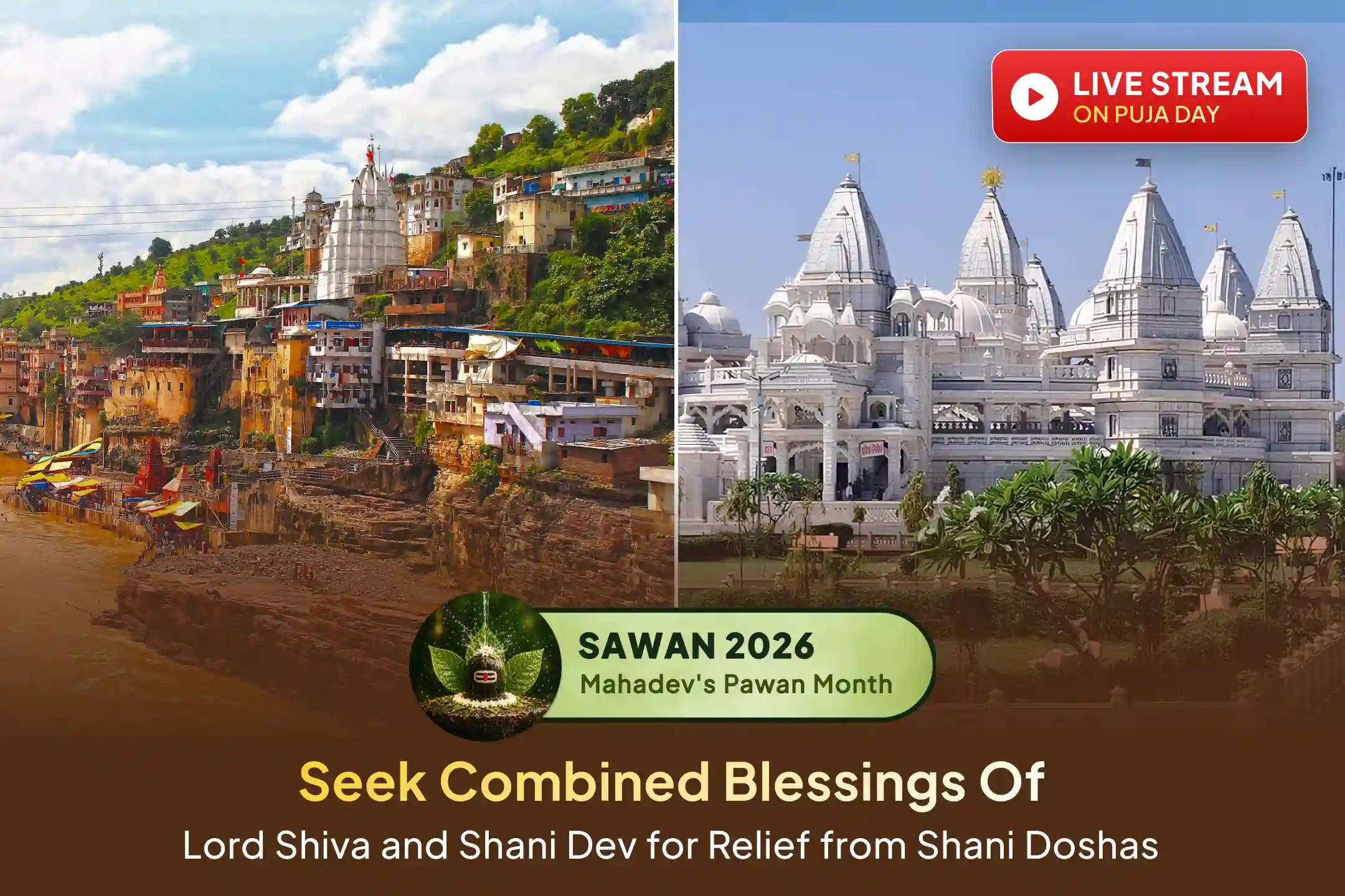 🌿 A rare opportunity to seek the blessings of Lord Shiva and His greatest devotee, Lord Shani, on the sacred Saturday of Sawan for relief from Shani Doshas
