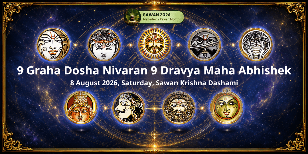 Sawan Shanivar 9 Graha Dosha Nivaran 9 Dravya Maha Abhishek 