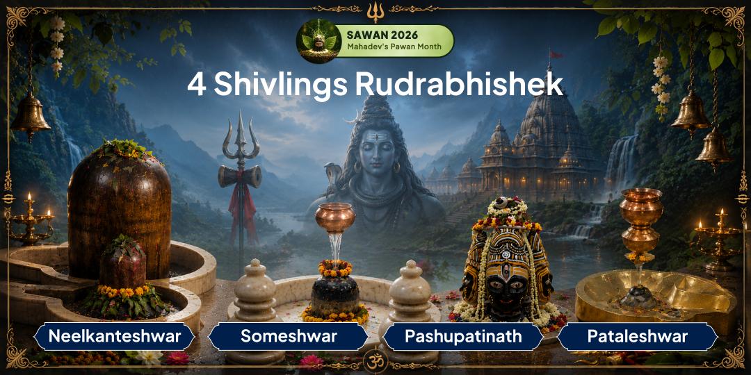 Sawan Somwar 4 Shivlings Rudrabhishek 