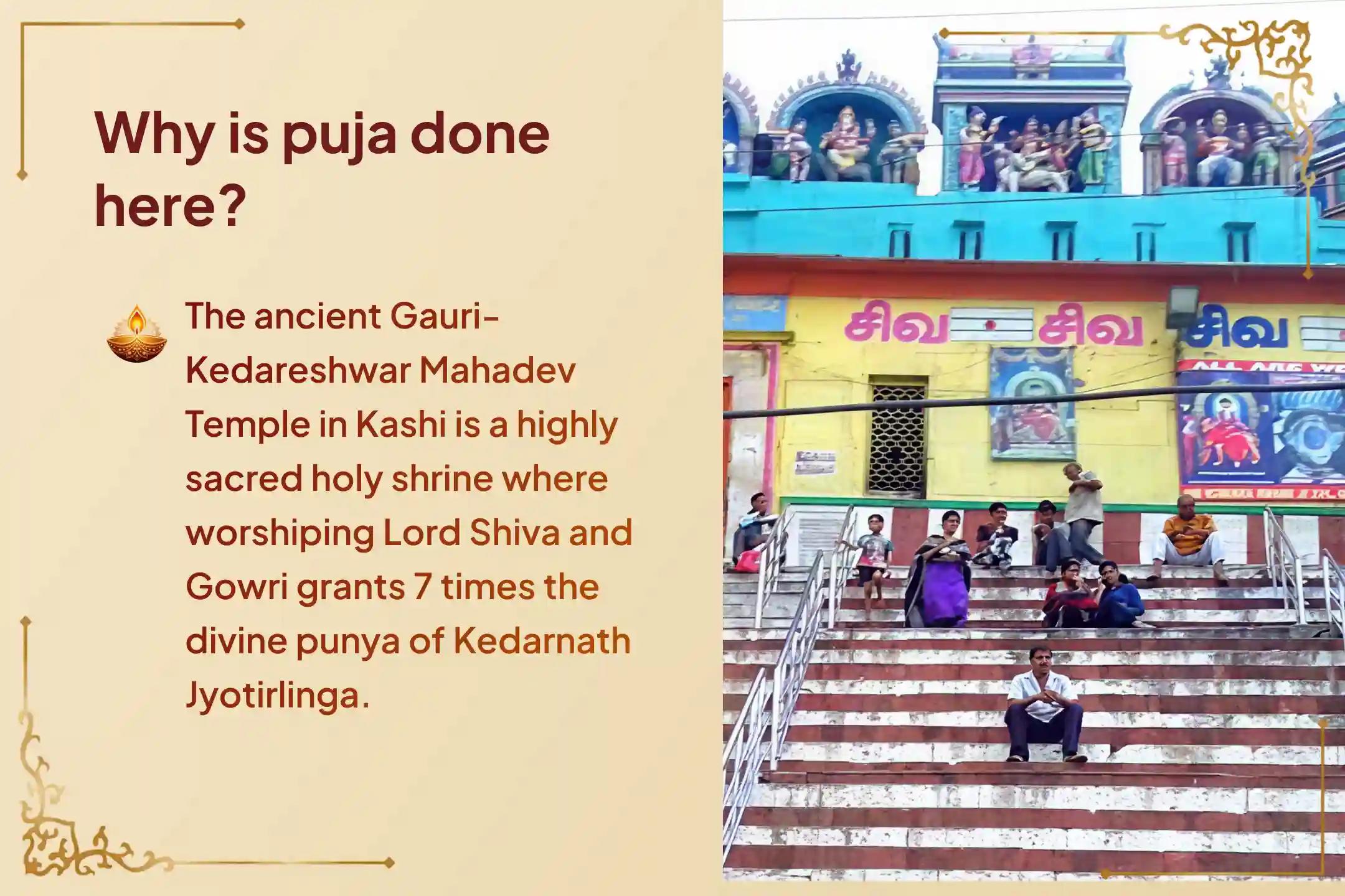 Participate in the 'Gowri Kedareshwar Kashi Rudrabhishekam' on this auspicious Masik Shivratri at Kashi to receive Lord Shiva’s Grace and spiritual punya equivalent to Kedarnath
