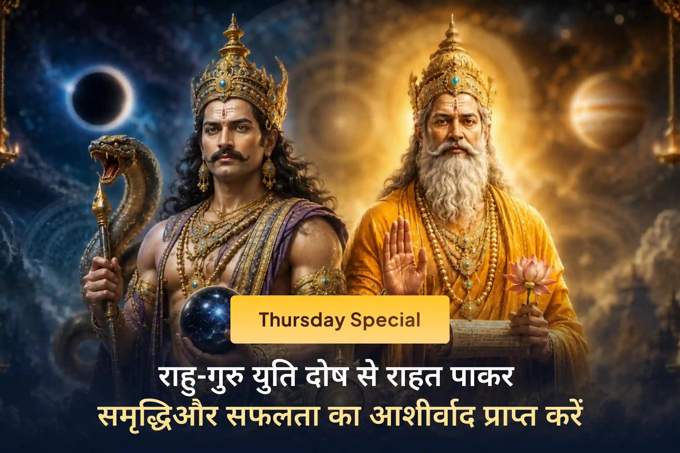 🛕 क्या कड़ी मेहनत के बाद भी बार-बार धन हानि हो रही है और सही निर्णय लेने में भ्रम बना रहता है? सावन के इस गुरुवार गुरु-चांडाल दोष निवारण पूजा के माध्यम से धन और सही दिशा की प्रार्थना करें।