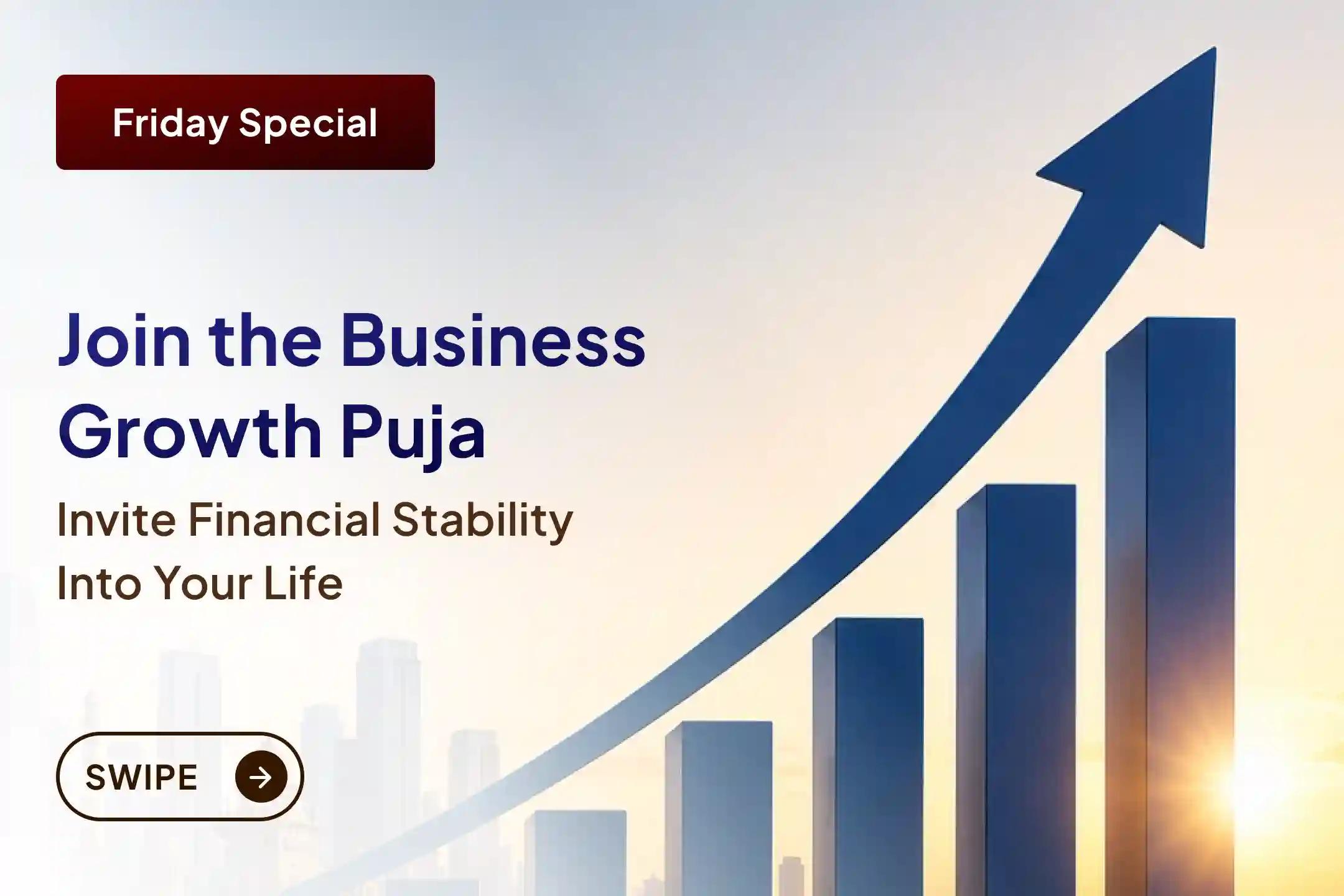 💫If your business growth has slowed down and financial stability feels out of reach, then participate in this Friday’s Business Growth Special Puja and receive the blessings of Maa Lakshmi