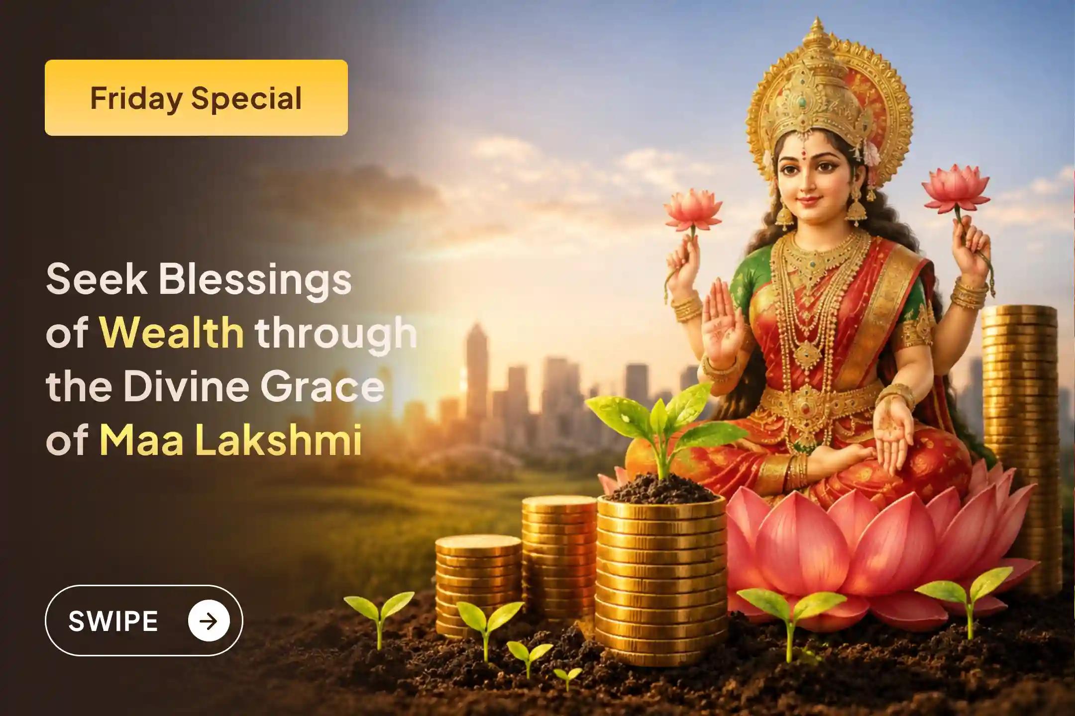 ✨ When your efforts alone don't seem enough, seeking God's blessings can be your greatest support. Pray to Maa Lakshmi through this special puja for business growth, stable income, and prosperity.