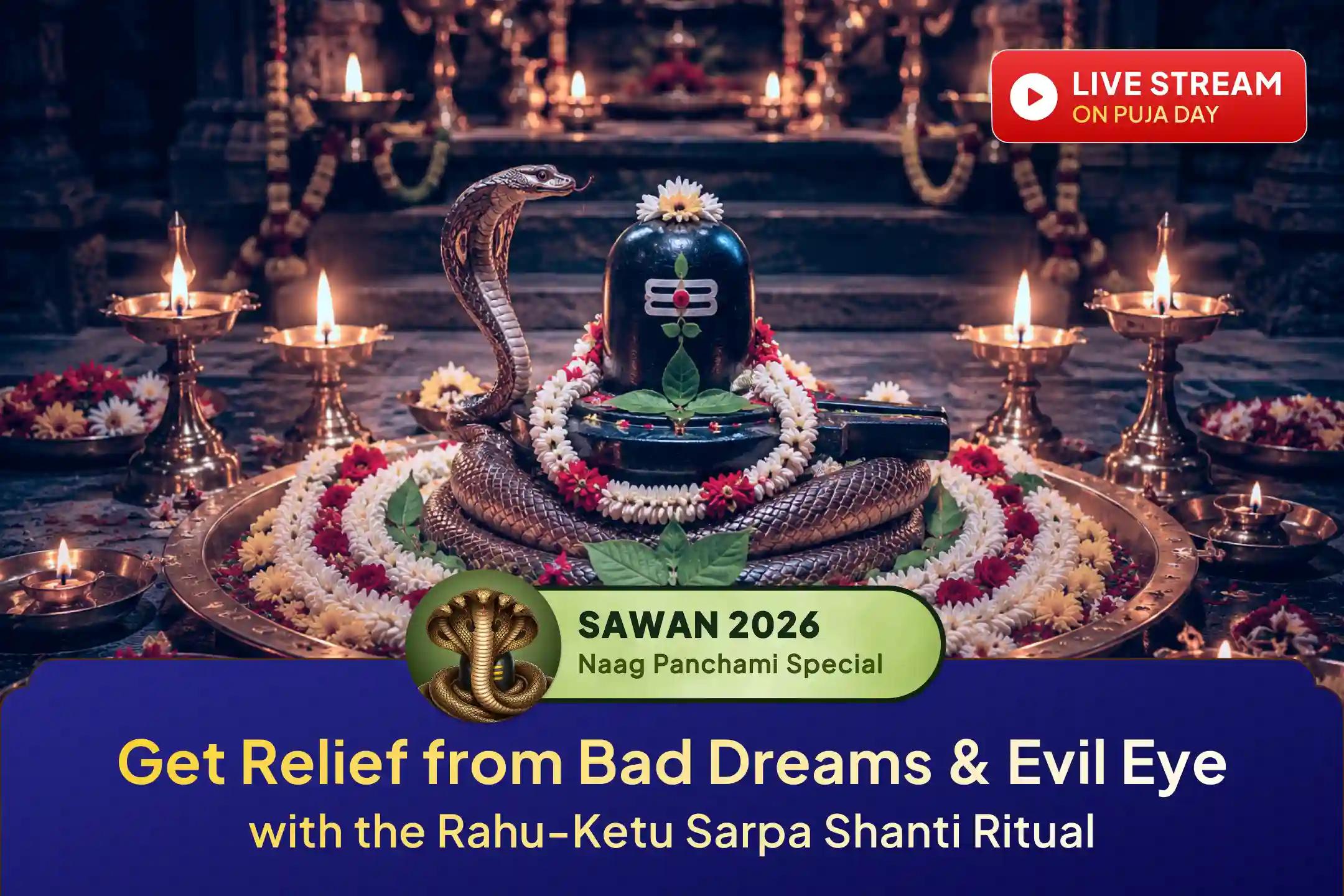 Remove evil eye, calm Rahu-Ketu doshas, and unlock wealth, health, and career blessings this Sawan Naag Panchami.