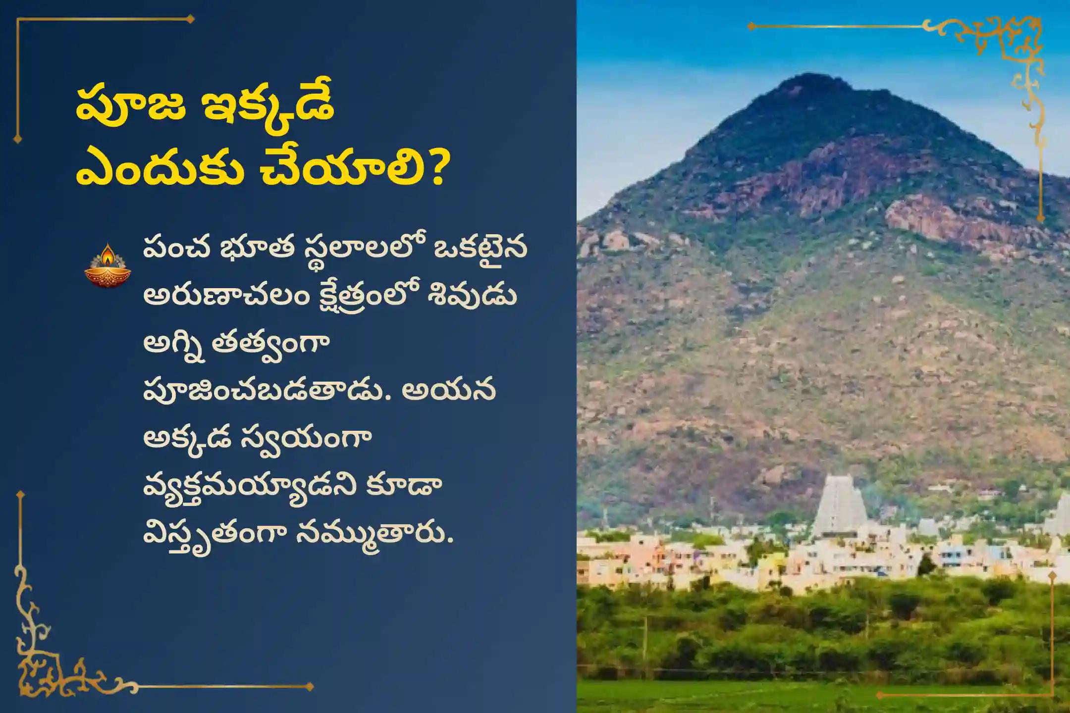 అరుణాచల క్షేత్రంలో శ్రావణ సోమవారం నాడు ప్రారంభమయ్యే '4 శ్రావణ సోమవారాల అరుణాచల క్షేత్ర రుద్రాభిషేకం, 1008 బిల్వార్చన మరియు రుద్ర హోమం' పూజలో పాల్గొని పరిపూర్ణ ఆరోగ్యం మరియు దీర్ఘాయుష్షు పొందే దివ్య ఆశీర్వాదాలను పొందండి.