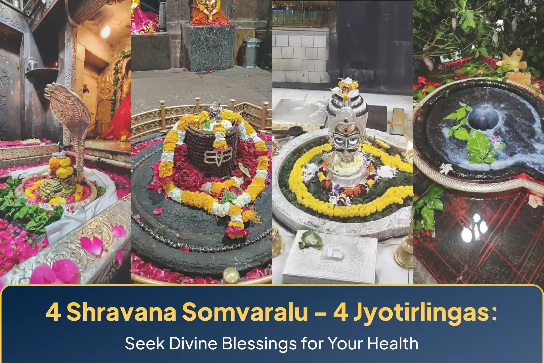 Participate in the '4 Shravana Mondays 4 Jyotirlinga Rudrabhishekam' to seek Lord Shiva's divine grace, good health, and ultimate protection from negative influences.