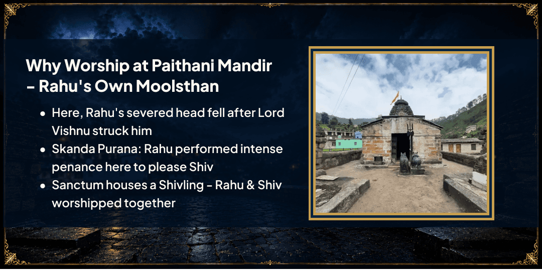 Sawan Surya Grahan Rahu Moolsthan Paithani Mandir Chadhava